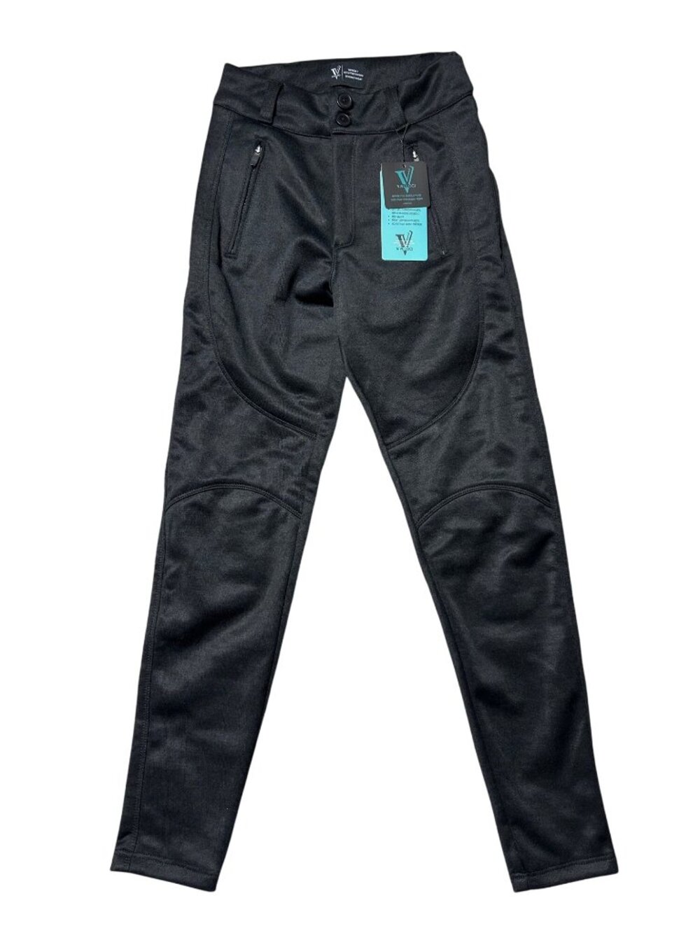 Viveloci Women's Sz Medium Black  Impavida II Moto Stretch Pants